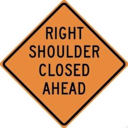 Accuform RIGID CONSTRUCT ION SIGN RIGHT SHOULDER FRK614DP